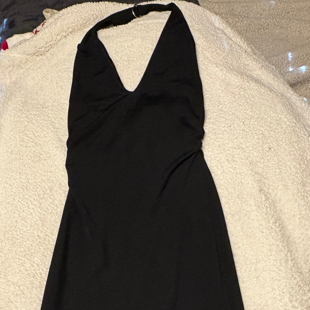 Bebe Shimmering Black Dress